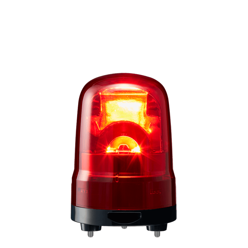 Patlite SKH-M2JB-R 100mm, Rotating Signal Beacon, 100-240V AC, 3-Screw Mount with Cable, Buzzer, Red Patlite SKH-M2JB-R 100mm, Rotating Signal Beacon, 100-240V AC, 3-Screw Mount with Cable, Buzzer, Red