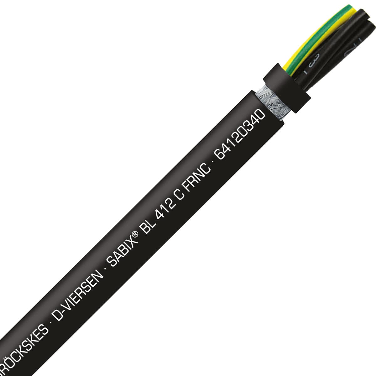 SAB 64120340 SABIX BL 412 C FRNC - 12 AWG/3c, shielded halogen-free flame retardant flexible power cable for shipboard, DNV-GL, CE, RoHS SAB 64120340 SABIX BL 412 C FRNC - 12 AWG/3c, shielded halogen-free flame retardant flexible power cable for shipboard, DNV-GL, CE, RoHS