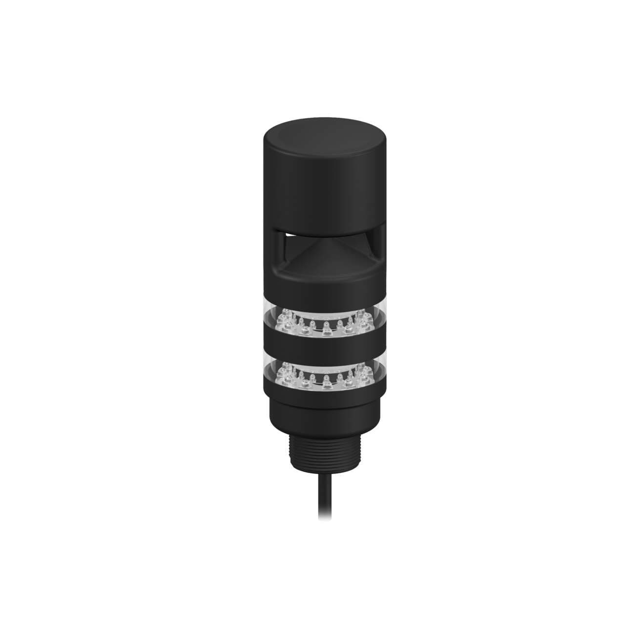 Banner TL50PBL2AOS TL50 Pro Tower Light with Sealed Omnidirectional Audible, Beacon Black Housing: 2 Lighted Segments; Voltage: 10-30 V dc; Environ. Rating: IP67; Colors: Multicolor; 2 m (6.5 ft) Integral Cable Banner TL50PBL2AOS TL50 Pro Tower Light with Sealed Omnidirectional Audible, Beacon Black Housing: 2 Lighted Segments; Voltage: 10-30 V dc; Environ. Rating: IP67; Colors: Multicolor; 2 m (6.5 ft) Integral Cable