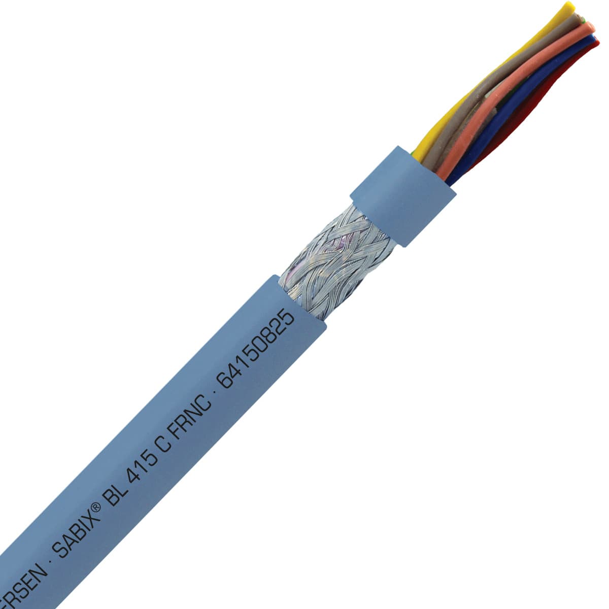 SAB 64150825 SABIX BL 415 C FRNC - 24 AWG/8c, shielded halogen-free flame retardant data cable, DNV-GL, CE, RoHS SAB 64150825 SABIX BL 415 C FRNC - 24 AWG/8c, shielded halogen-free flame retardant data cable, DNV-GL, CE, RoHS