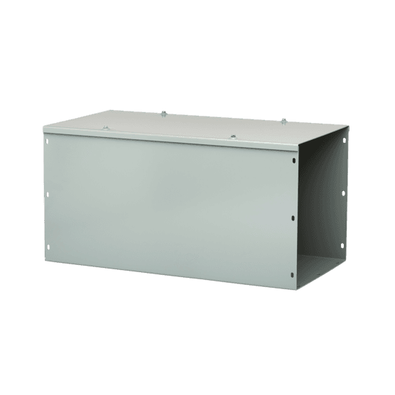 Hoffman F66G36 Straight Section, Lay-in Hinged-Cover, Type 1, 6.00x6.00x36.00, Gray, Steel Hoffman F66G36 Straight Section, Lay-in Hinged-Cover, Type 1, 6.00x6.00x36.00, Gray, Steel