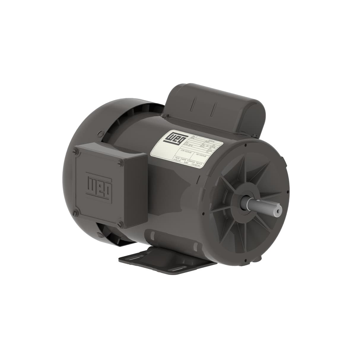 WEG 10577818 General 1.5 HP 2P D56 1Ph 115/208-230 V 60 Hz IC411 - TEFC - Foot-mounted WEG 10577818 General 1.5 HP 2P D56 1Ph 115/208-230 V 60 Hz IC411 - TEFC - Foot-mounted