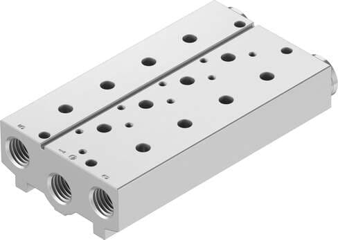 Festo 8026272 manifold block VABM-B10-25S-N38-4 Grid dimension: 27,5 mm, Assembly position: Any, Max. number of valve positions: 4, Corrosion resistance classification CRC: 2 - Moderate corrosion stress, Product weight: 720 g Festo 8026272 manifold block VABM-B10-25S-N38-4 Grid dimension: 27,5 mm, Assembly position: Any, Max. number of valve positions: 4, Corrosion resistance classification CRC: 2 - Moderate corrosion stress, Product weight: 720 g