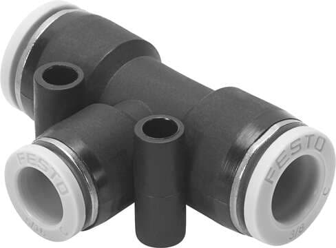 Festo 564805 push-in T-connector QBT-1/4T-5/32-U reducing. Size: Standard, Nominal size: 0,126 ", Assembly position: Any, Design structure: Push/pull principle, Operating pressure complete temperature range: -13,8 - 145 Psi Festo 564805 push-in T-connector QBT-1/4T-5/32-U reducing. Size: Standard, Nominal size: 0,126 ", Assembly position: Any, Design structure: Push/pull principle, Operating pressure complete temperature range: -13,8 - 145 Psi