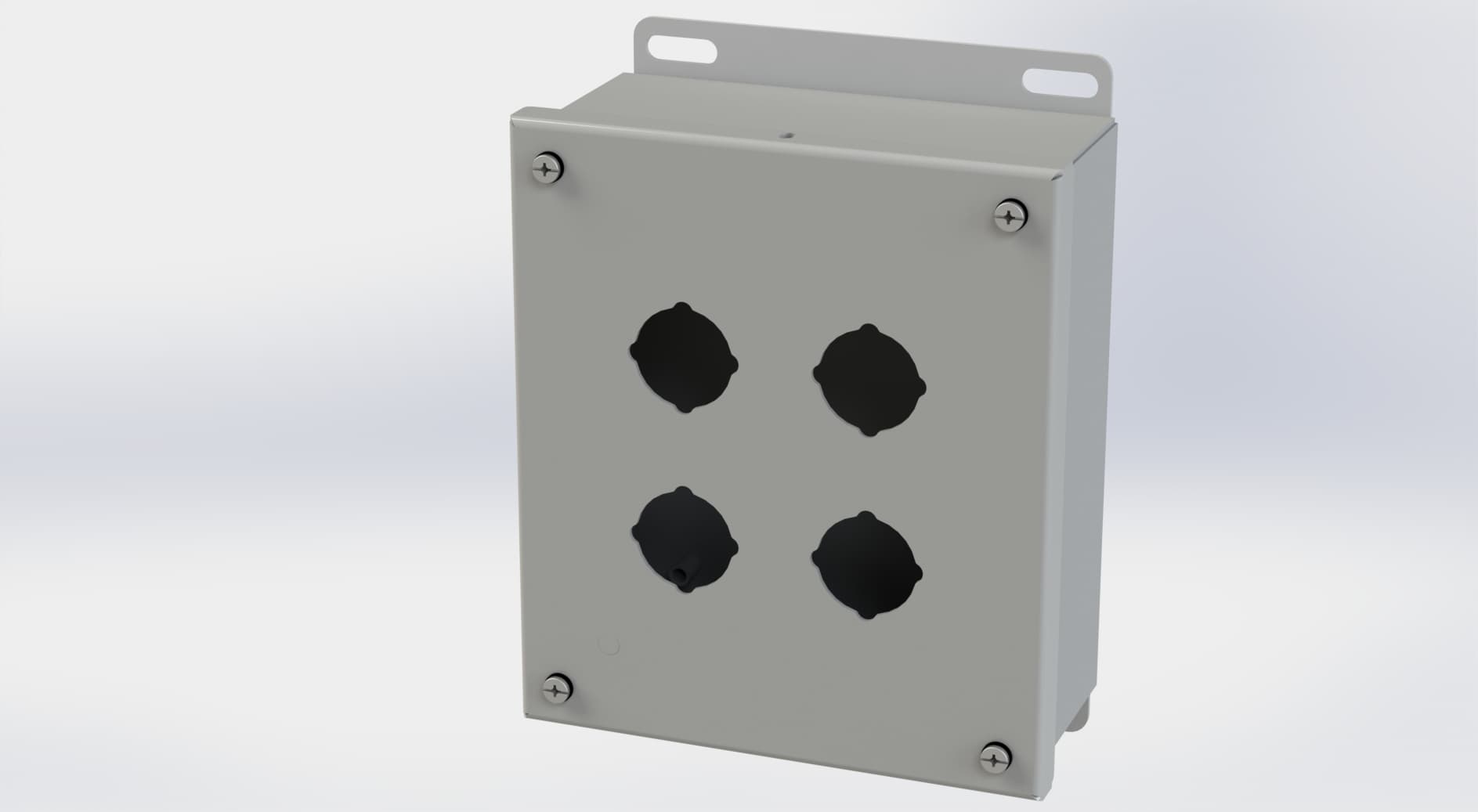 Saginaw Control SCE-4SPB PB Enclosure, Height:7.25", Width:6.25", Depth:3.00", ANSI-61 gray powder coating inside and out. Saginaw Control SCE-4SPB PB Enclosure, Height:7.25", Width:6.25", Depth:3.00", ANSI-61 gray powder coating inside and out.