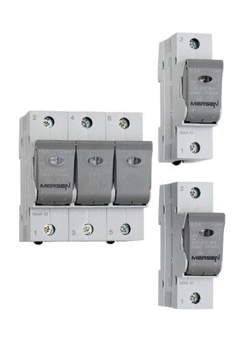 Mersen A1012621 LINOCUR D02 switch disconnector DIN rail, 230/400VAC 65VDC/pole 25A, 1-pole Mersen A1012621 LINOCUR D02 switch disconnector DIN rail, 230/400VAC 65VDC/pole 25A, 1-pole