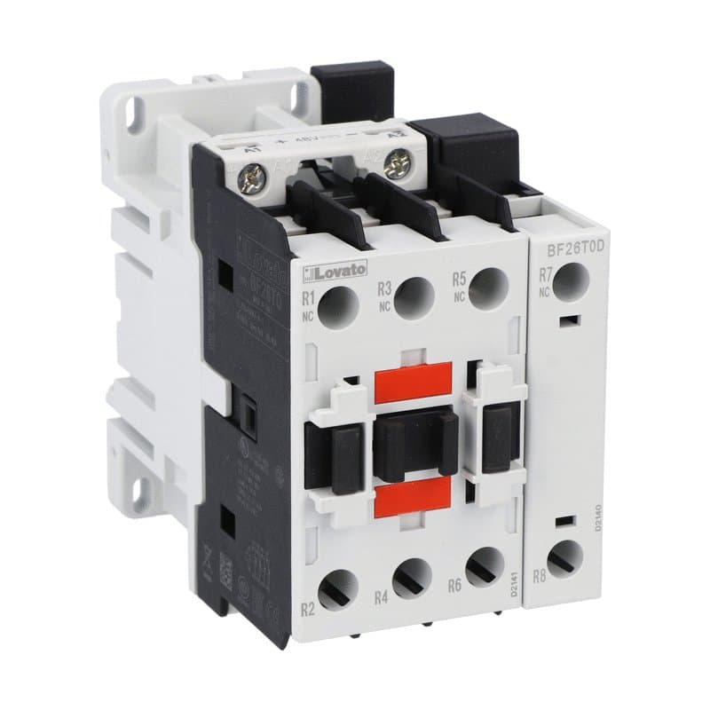 Lovato Electric BF26T0D024 BF26T0D024 Lovato - Four-pole contactor, IEC operating current Ith (AC1) = 45A, DC coil, 24VDC, 4NC Lovato Electric BF26T0D024 BF26T0D024 Lovato - Four-pole contactor, IEC operating current Ith (AC1) = 45A, DC coil, 24VDC, 4NC