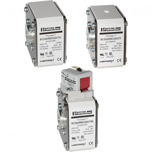 Mersen M1047086 Size 33 type TTI with indicator aR 1500 A 600VAC Mersen M1047086 Size 33 type TTI with indicator aR 1500 A 600VAC