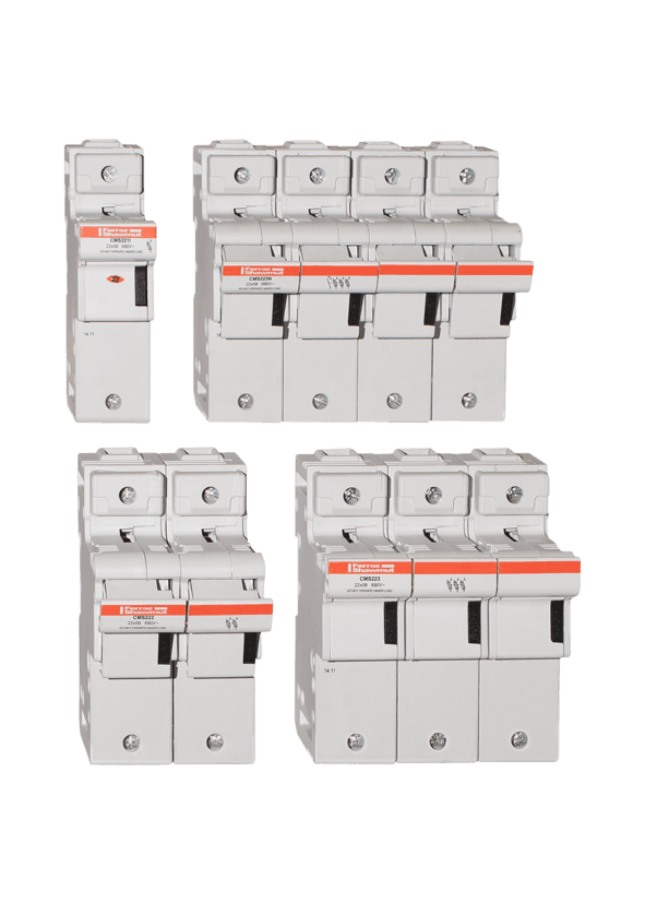 Mersen N1001455 N1001455 Mersen - Fuse Holder Modulostar® Size 22x58 IEC 690VAC 690VDC 3-Pole+N IP20 With Visual Indicator Mersen N1001455 N1001455 Mersen - Fuse Holder Modulostar® Size 22x58 IEC 690VAC 690VDC 3-Pole+N IP20 With Visual Indicator
