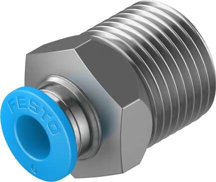 Festo 190645 push-in fitting QS-3/8-6 male thread with external hexagon. Size: Standard, Nominal size: 5 mm, Type of seal on screw-in stud: coating, Assembly position: Any, Container size: 10 Festo 190645 push-in fitting QS-3/8-6 male thread with external hexagon. Size: Standard, Nominal size: 5 mm, Type of seal on screw-in stud: coating, Assembly position: Any, Container size: 10