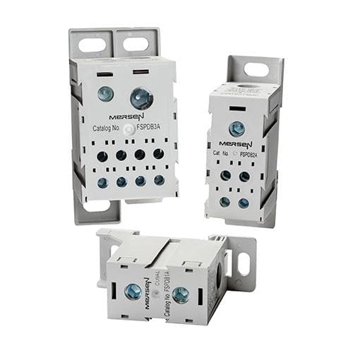 Mersen FSPDB3C FSPDB3C Mersen FSPDB Series UL 1059 Finger-Safe Power Distribution Block 600V 310A - 310A 1-Pole 2 - 8 openings; 350 mcm 2/0 - #14 --- #2 - #14 Mersen FSPDB3C FSPDB3C Mersen FSPDB Series UL 1059 Finger-Safe Power Distribution Block 600V 310A - 310A 1-Pole 2 - 8 openings; 350 mcm 2/0 - #14 --- #2 - #14