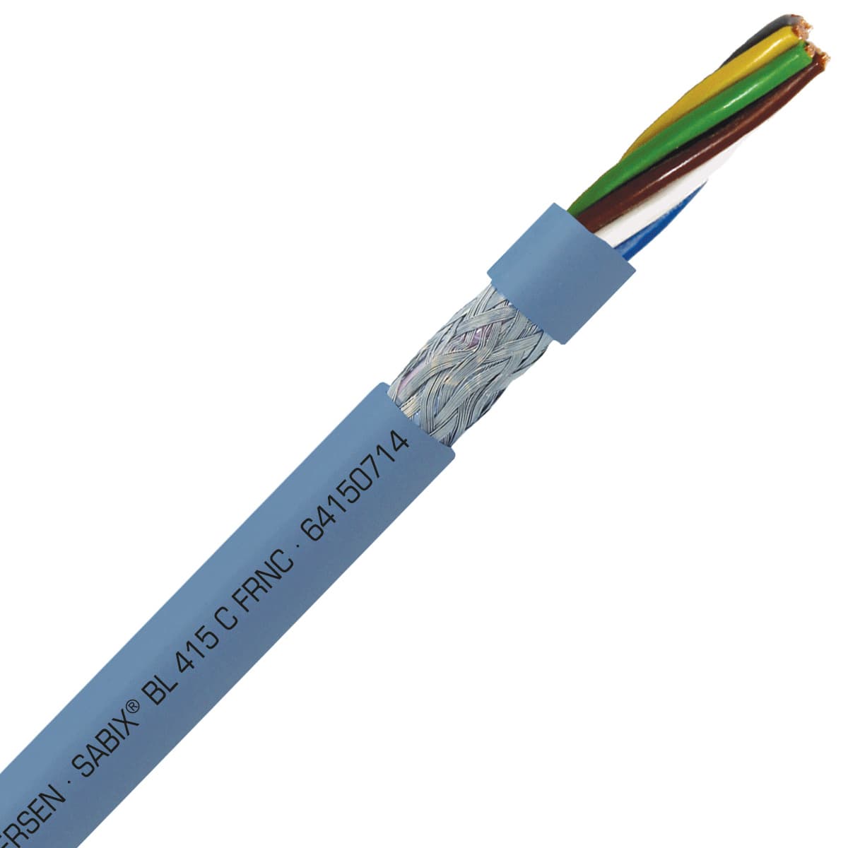 SAB 64150714 SABIX BL 415 C FRNC - 26 AWG/7c, shielded halogen-free flame retardant data cable, DNV-GL, CE, RoHS SAB 64150714 SABIX BL 415 C FRNC - 26 AWG/7c, shielded halogen-free flame retardant data cable, DNV-GL, CE, RoHS