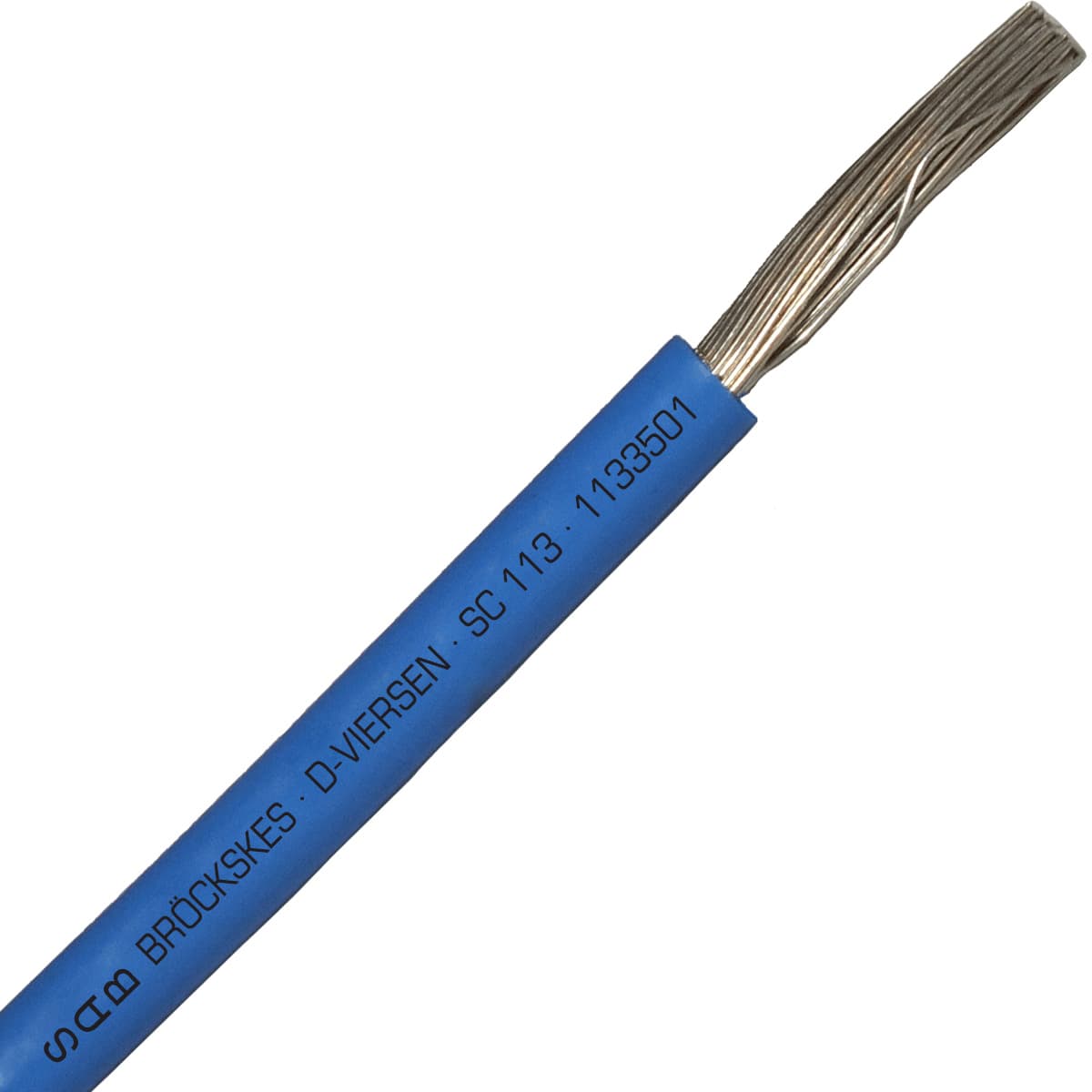 SAB 1133501 SC 113 - 2 AWG, high temperature Blue silicone hook-up wire, CE, RoHS SAB 1133501 SC 113 - 2 AWG, high temperature Blue silicone hook-up wire, CE, RoHS