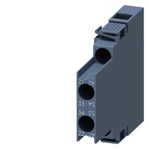 Siemens 3RH2911-1DA11 Auxiliary switch lateral, 1 NO + 1 NC Current path 1 NC, 1 NO for 3RH and 3RT screw terminal R: 21/22, 33/34 L: 41/42, 53/54 Siemens 3RH2911-1DA11 Auxiliary switch lateral, 1 NO + 1 NC Current path 1 NC, 1 NO for 3RH and 3RT screw terminal R: 21/22, 33/34 L: 41/42, 53/54