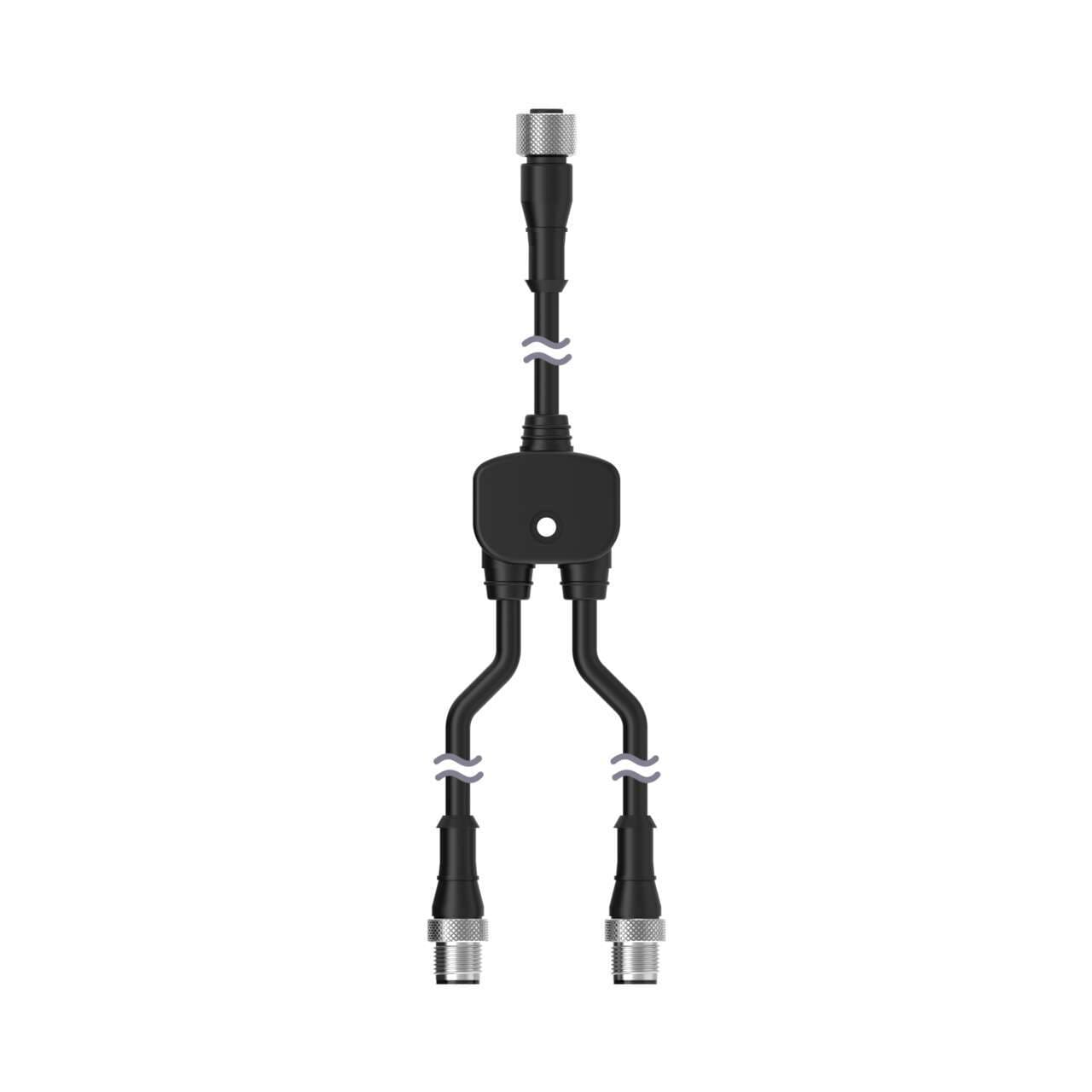 Banner CSB-M1251FM1251M Splitter M12F to M12M and M12M connectors; 5-pin, Non-Shielded, IP68, AWG 22; Black PVC Cord, Straight Connectors; Trunk: 0.3 m; Branches: 0.3 m Banner CSB-M1251FM1251M Splitter M12F to M12M and M12M connectors; 5-pin, Non-Shielded, IP68, AWG 22; Black PVC Cord, Straight Connectors; Trunk: 0.3 m; Branches: 0.3 m