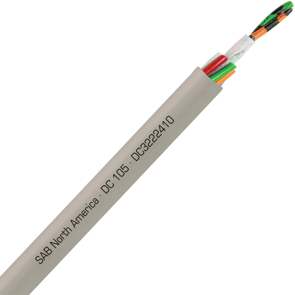 SAB DC3222410 DC 105 - 24 AWG/10c, flexible oil resistant data cable, UL, CSA, CE, RoHS SAB DC3222410 DC 105 - 24 AWG/10c, flexible oil resistant data cable, UL, CSA, CE, RoHS