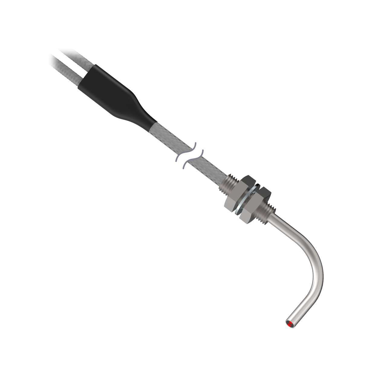 Banner PBTA43TMB5 Plastic Fiber, Diffuse Reflective; Core Dia.: 1 mm; Fiber Length 1 m; Thread, Angle; SteelSkin, TMB5 Termination Banner PBTA43TMB5 Plastic Fiber, Diffuse Reflective; Core Dia.: 1 mm; Fiber Length 1 m; Thread, Angle; SteelSkin, TMB5 Termination