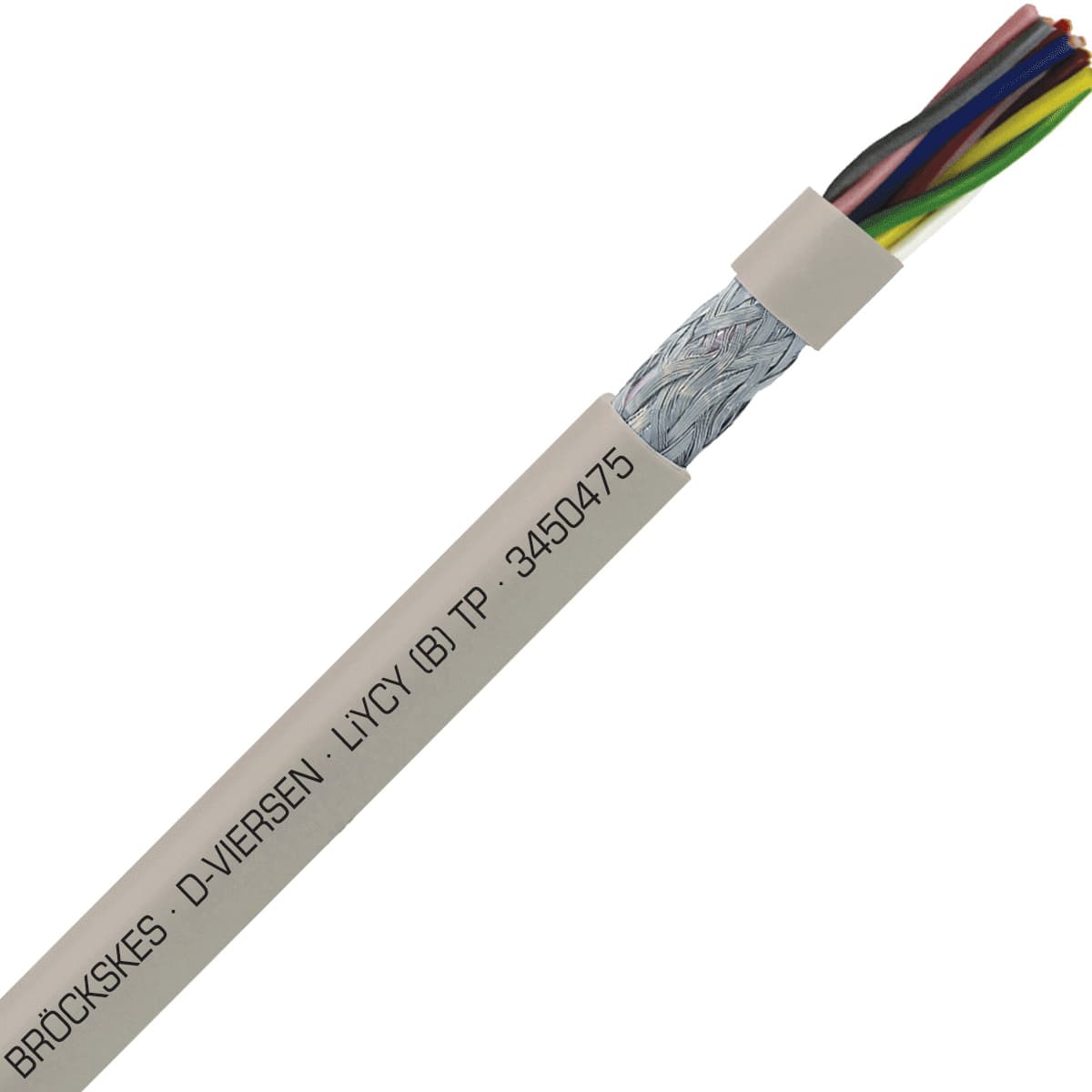 SAB 3450475 LiYCY (B) TP - 19 AWG/4pr, shielded multi-paired signal and control PVC cable with DIN color code SAB 3450475 LiYCY (B) TP - 19 AWG/4pr, shielded multi-paired signal and control PVC cable with DIN color code