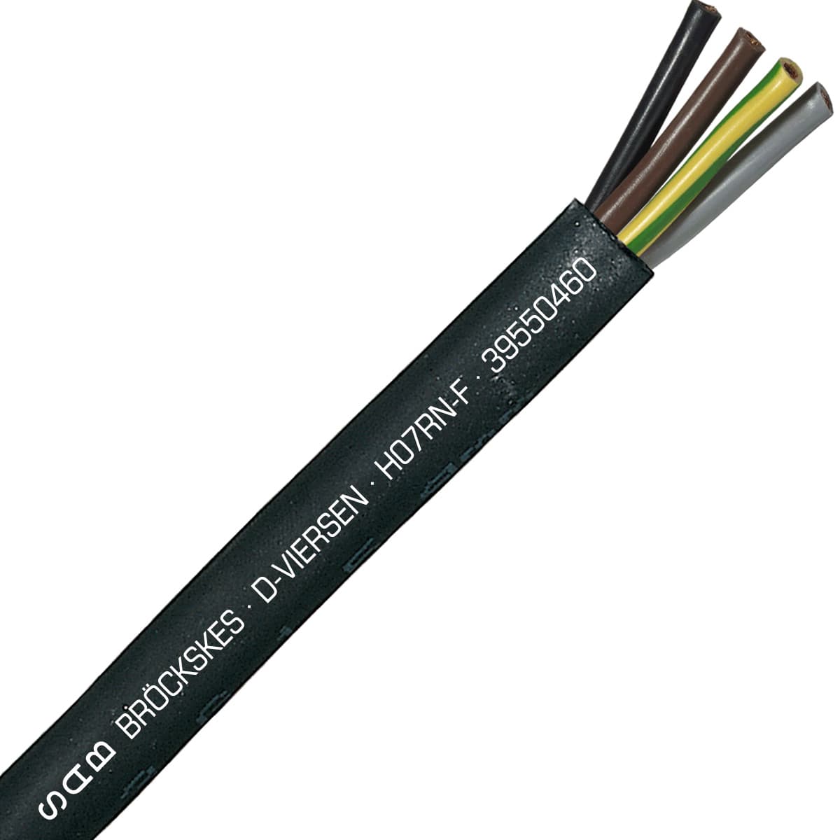 SAB 39550460 H07RN-F - 10 AWG/4c, heavy duty neoprene harmonized cordage, CE SAB 39550460 H07RN-F - 10 AWG/4c, heavy duty neoprene harmonized cordage, CE
