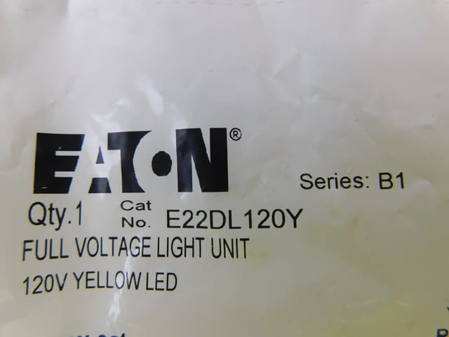 E22DL120Y Part Image. Manufactured by Eaton.