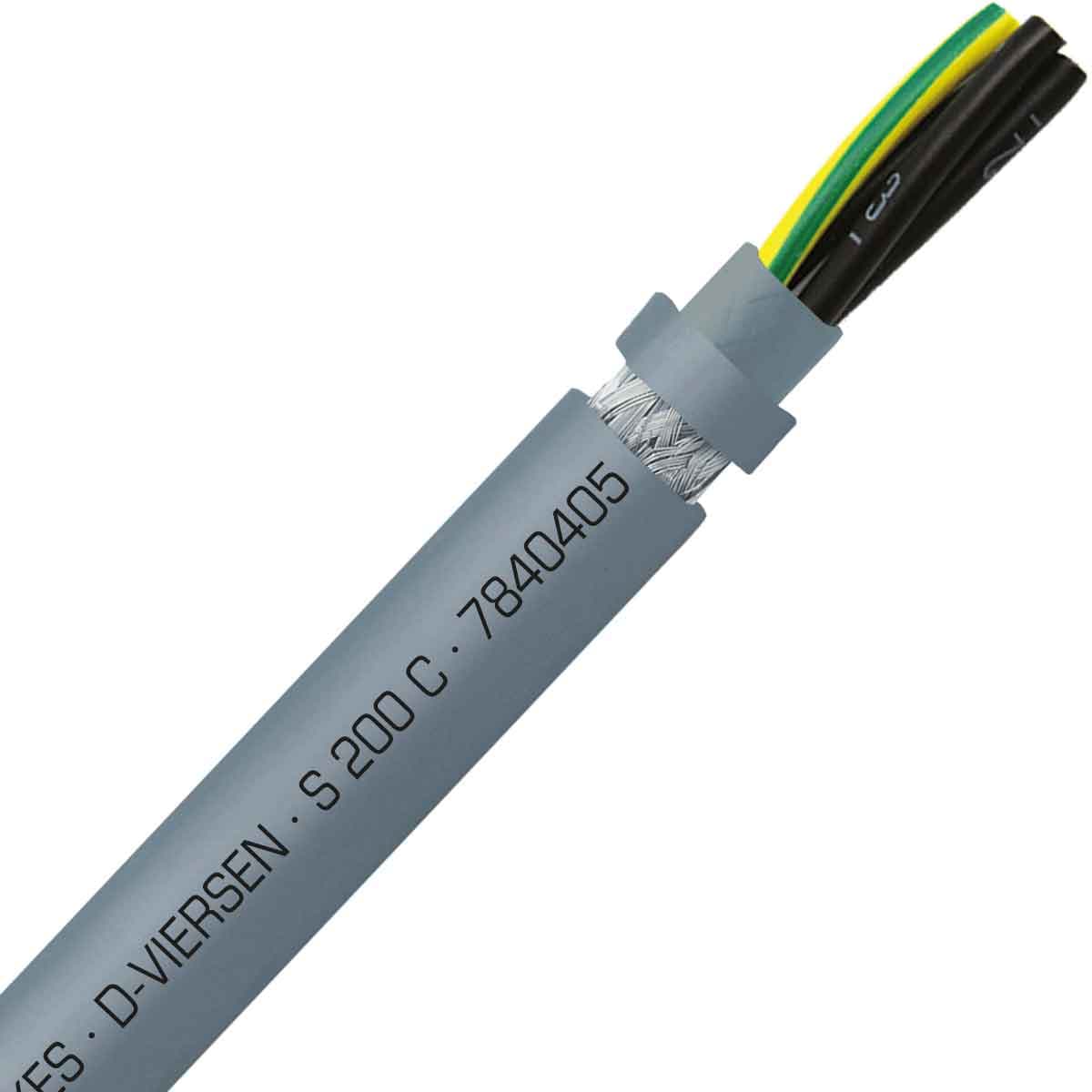 SAB 7840405 S 200 C - 20 AWG/4c, shielded halogen free continuous flex oil resistant control cable, CE, RoHS SAB 7840405 S 200 C - 20 AWG/4c, shielded halogen free continuous flex oil resistant control cable, CE, RoHS
