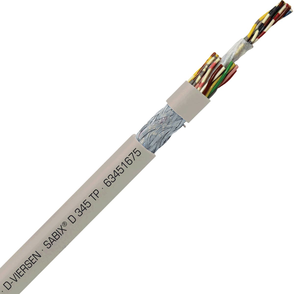 SAB 63451675 SABIX D 345 FRNC TP - 19 AWG/16pr, halogen-free flame retardant paired data cable, CE, RoHS SAB 63451675 SABIX D 345 FRNC TP - 19 AWG/16pr, halogen-free flame retardant paired data cable, CE, RoHS