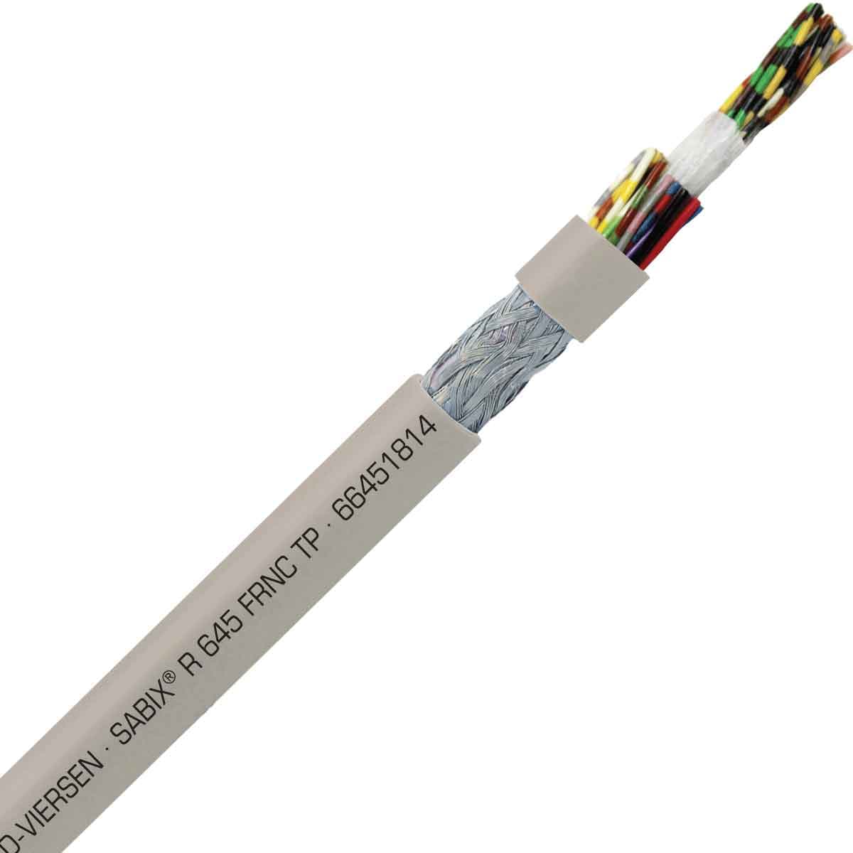 SAB 66451814 SABIX R 645 FRNC TP - 26 AWG/18pr, paired shielded halogen-free flame retardant rail data cable, CE, RoHS SAB 66451814 SABIX R 645 FRNC TP - 26 AWG/18pr, paired shielded halogen-free flame retardant rail data cable, CE, RoHS