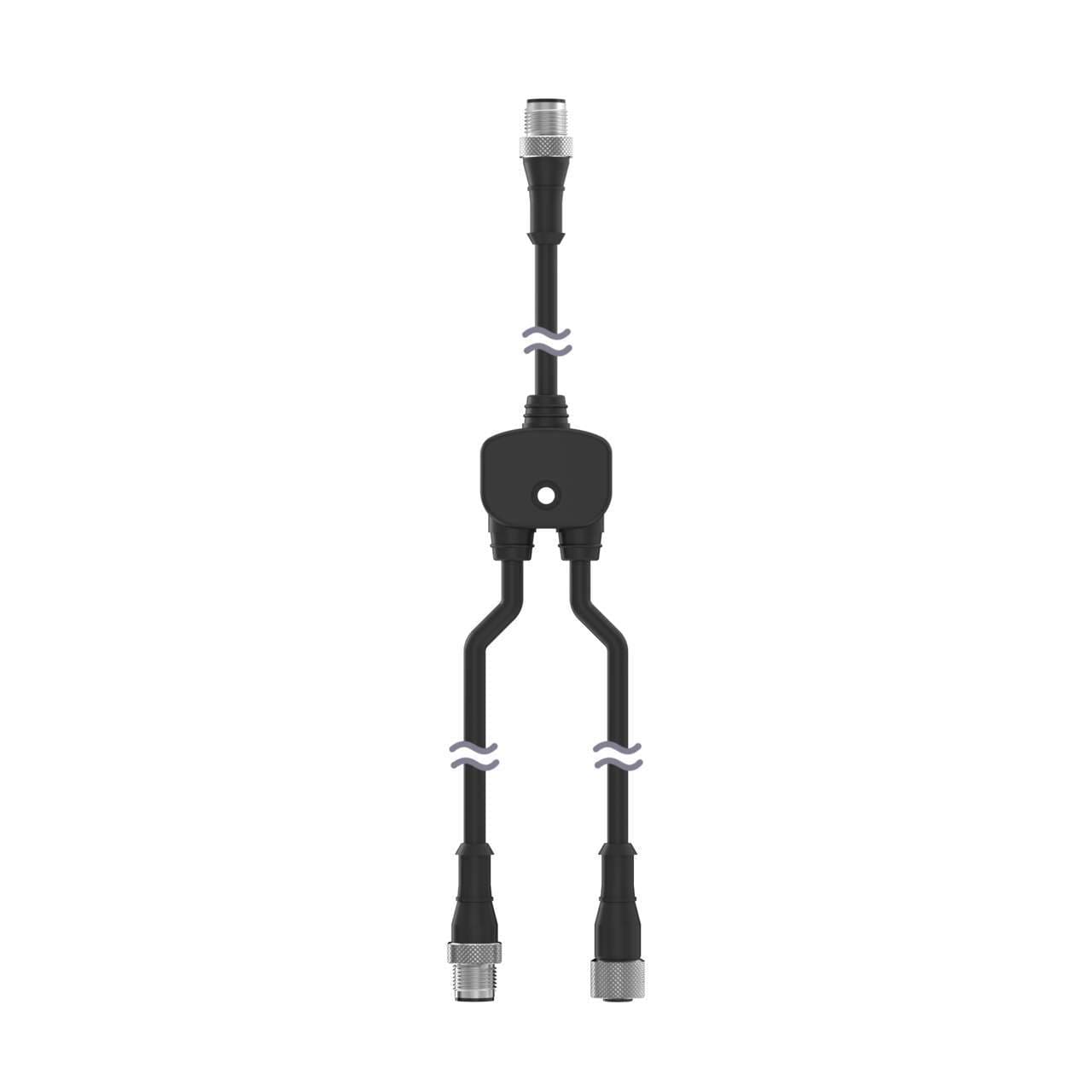 Banner CSB-M1240.3M1240.3M1250.3 Banner CSB-M1240.3M1240.3M1250.3 - Splitter Cable; 4-pin M12 Male Trunk 1 m (3.3 ft); One 4-pin M12 1 m (3.3 ft) Male Branch, One 5-pin M12 1 m (3.3 ft) Female Branch; Black Banner CSB-M1240.3M1240.3M1250.3 Banner CSB-M1240.3M1240.3M1250.3 - Splitter Cable; 4-pin M12 Male Trunk 1 m (3.3 ft); One 4-pin M12 1 m (3.3 ft) Male Branch, One 5-pin M12 1 m (3.3 ft) Female Branch; Black