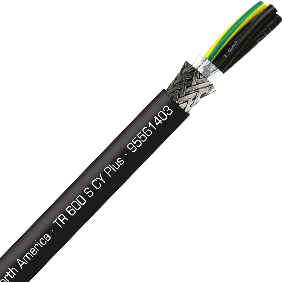 SAB 95561403 TR 600 CY Plus - 14 AWG/3c, shielded UV and oil resistant flexible exposed run tray cable with reduced O.D., UL, CSA, CE, RoHS SAB 95561403 TR 600 CY Plus - 14 AWG/3c, shielded UV and oil resistant flexible exposed run tray cable with reduced O.D., UL, CSA, CE, RoHS