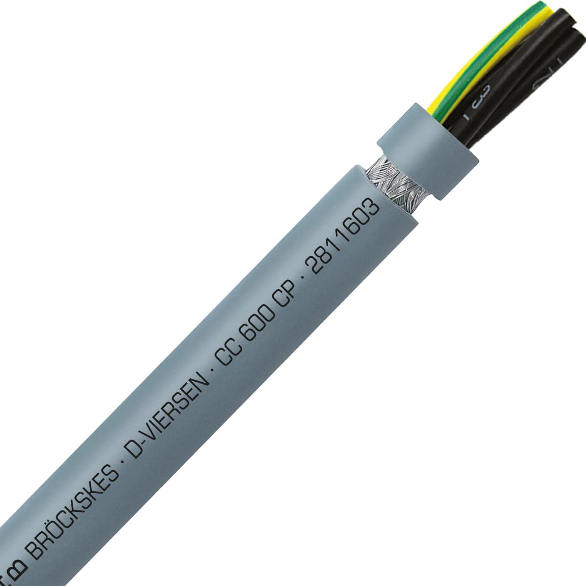 SAB 2811603 CC 600 CP - 16 AWG/3c, shielded oil resistant PUR flexible control cable, 600V, UL, CSA, CE, RoHS SAB 2811603 CC 600 CP - 16 AWG/3c, shielded oil resistant PUR flexible control cable, 600V, UL, CSA, CE, RoHS