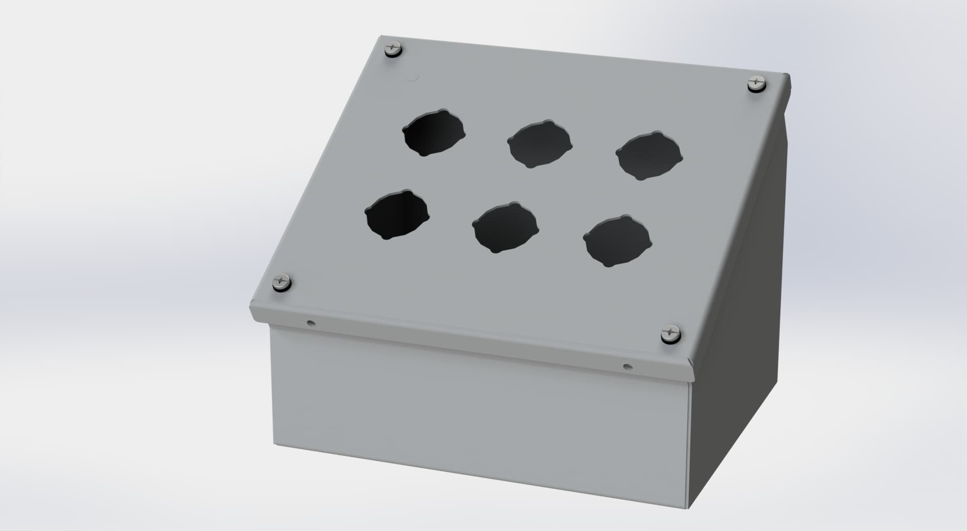 Saginaw Control SCE-6PBA PBA Enclosure, Height:7.25", Width:8.50", Depth:6.75", ANSI-61 gray powder coating inside and out. Saginaw Control SCE-6PBA PBA Enclosure, Height:7.25", Width:8.50", Depth:6.75", ANSI-61 gray powder coating inside and out.