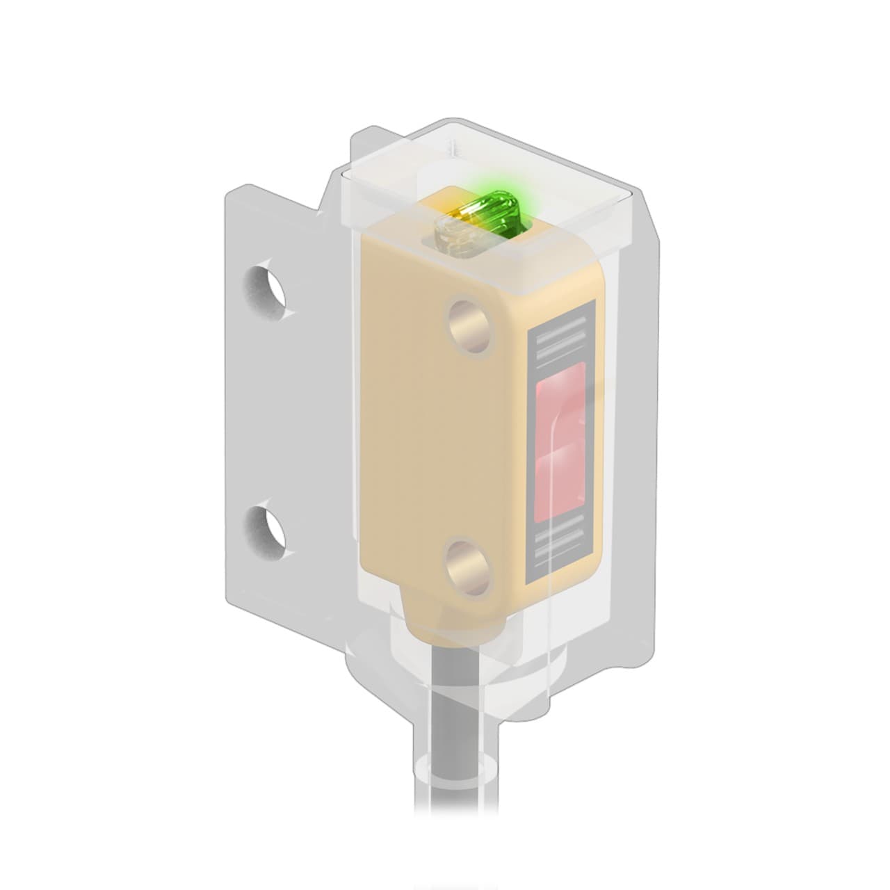Banner Q12RB6FF30CR Banner Engineering Q12RB6FF30CR is a fixed-field photo-electric sensor designed with a background suppression system. It operates within an ambient air temperature range of -20 to +55°C and is housed in a thermoplastic with a polycarbonate lens. This sensor is pre-wired with a 6.5ft / 2m cable that terminates with bare end flying leads, ensuring easy installation. Part of the Q12 series, it offers a degree of protection rated at IP67, making it chemical-resistant. The Q12RB6FF30CR requires a supply voltage of 10Vdc to 30Vdc, with 12Vdc and 24Vdc as nominal values. Its rectangular shape is designed for precise sensing with a distance of 30mm and utilizes visible red light with a wavelength of 640 nm. The operating mode is Dark-ON, and it features 1 x digital output (PNP/NPN transistor) with a rapid response time of 0.7ms / 0.0007 s. Banner Q12RB6FF30CR Banner Engineering Q12RB6FF30CR is a fixed-field photo-electric sensor designed with a background suppression system. It operates within an ambient air temperature range of -20 to +55°C and is housed in a thermoplastic with a polycarbonate lens. This sensor is pre-wired with a 6.5ft / 2m cable that terminates with bare end flying leads, ensuring easy installation. Part of the Q12 series, it offers a degree of protection rated at IP67, making it chemical-resistant. The Q12RB6FF30CR requires a supply voltage of 10Vdc to 30Vdc, with 12Vdc and 24Vdc as nominal values. Its rectangular shape is designed for precise sensing with a distance of 30mm and utilizes visible red light with a wavelength of 640 nm. The operating mode is Dark-ON, and it features 1 x digital output (PNP/NPN transistor) with a rapid response time of 0.7ms / 0.0007 s.