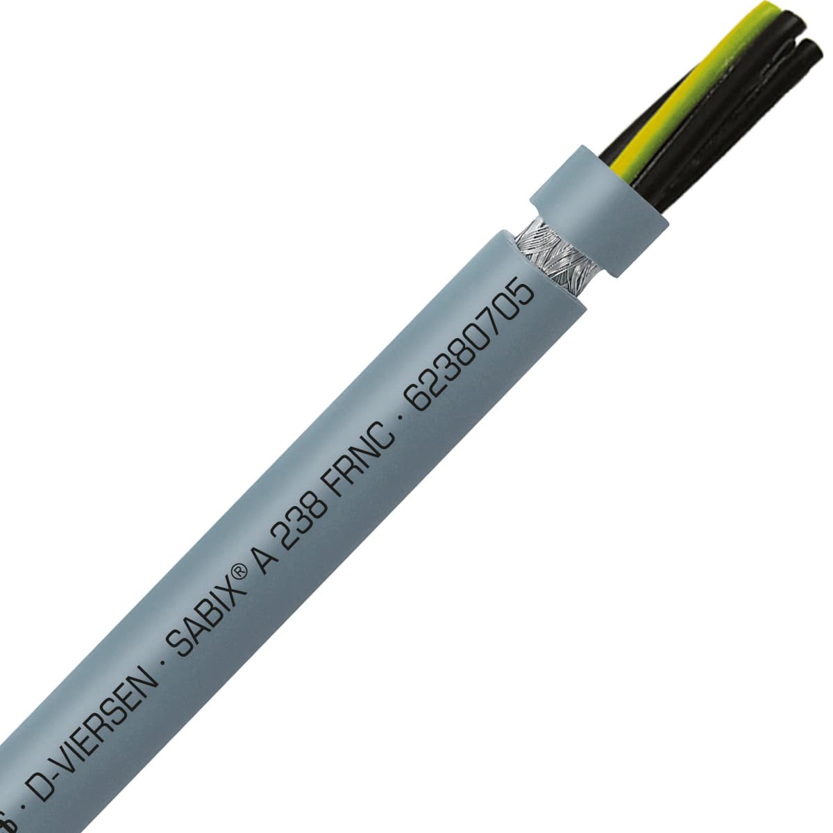 SAB 62380705 SABIX A 238 FRNC - 20 AWG/7c, shielded high temperature flame retardant flexible SABIX control cable, CE, RoHS SAB 62380705 SABIX A 238 FRNC - 20 AWG/7c, shielded high temperature flame retardant flexible SABIX control cable, CE, RoHS