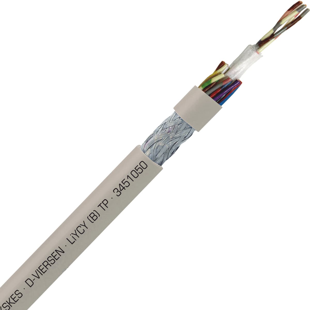 SAB 3451050 LiYCY (B) TP - 20 AWG/10pr, shielded multi-paired signal and control PVC cable with DIN color code SAB 3451050 LiYCY (B) TP - 20 AWG/10pr, shielded multi-paired signal and control PVC cable with DIN color code