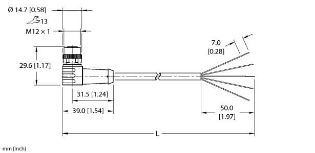 EKWB-A5.500-GC2K-10 Part Image. Manufactured by Turck.
