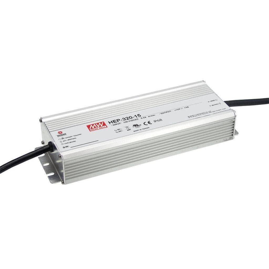 MEAN WELL HEP-320-24 AC-DC Single output industrial power supply with PFC; Output 24Vdc at 13.3A; Vo-Io fixed; Withstand up to 10G Vibration MEAN WELL HEP-320-24 AC-DC Single output industrial power supply with PFC; Output 24Vdc at 13.3A; Vo-Io fixed; Withstand up to 10G Vibration