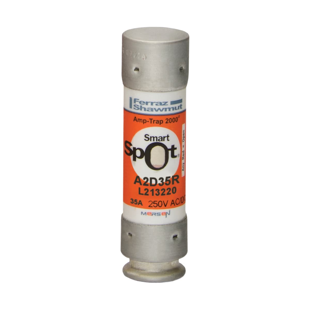 Mersen A2D35R A2D35R Mersen - Fuse A2D-R - Class RK1 - Time-Delay 250VAC 250VDC 35A Ferrule SmartSpot® Amp-Trap 2000® Mersen A2D35R A2D35R Mersen - Fuse A2D-R - Class RK1 - Time-Delay 250VAC 250VDC 35A Ferrule SmartSpot® Amp-Trap 2000®