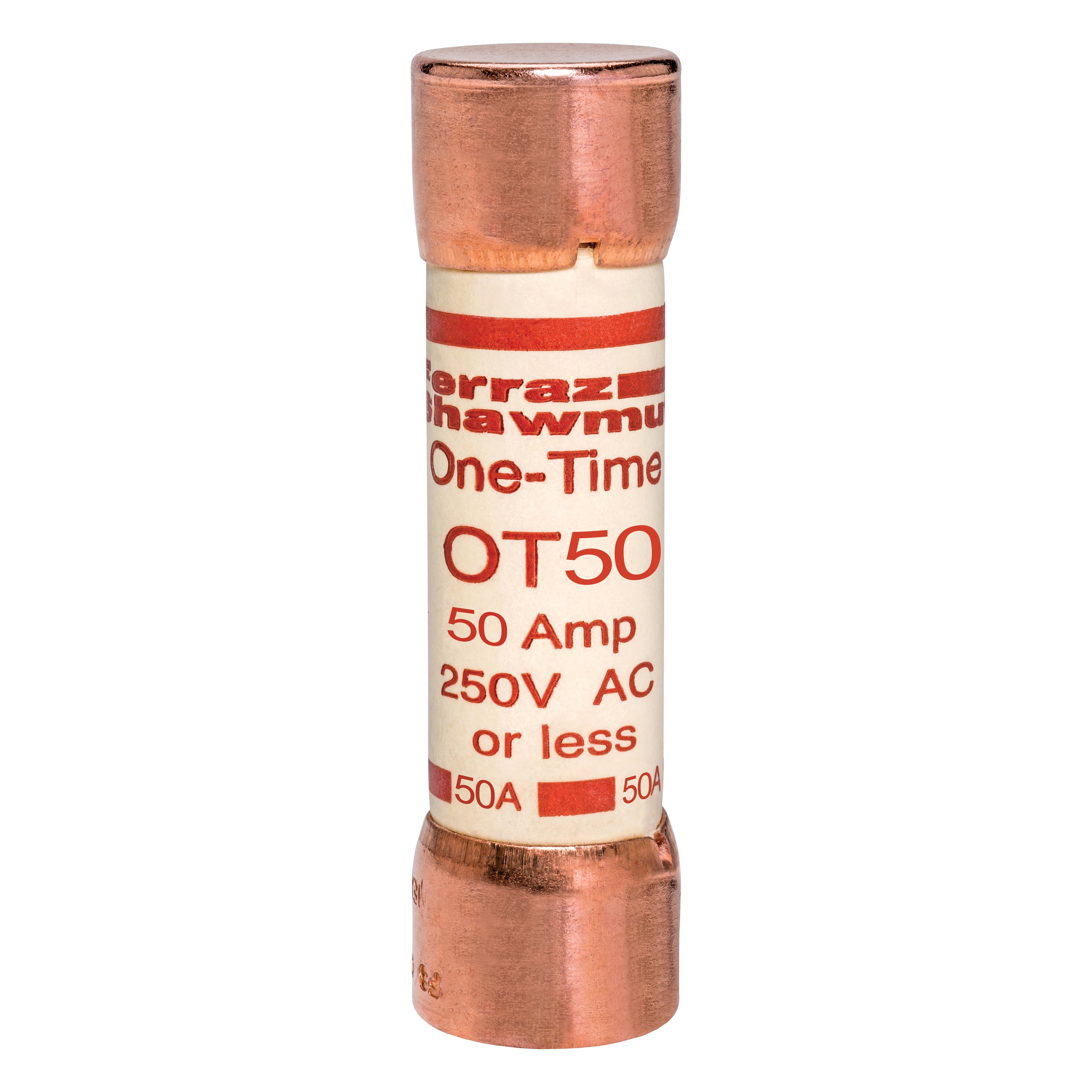 Mersen OT50 OT50 Mersen - Fuse OT - Class K5 - Fast-Acting 250VAC 250VDC 50A Ferrule Amp-Trap® Mersen OT50 OT50 Mersen - Fuse OT - Class K5 - Fast-Acting 250VAC 250VDC 50A Ferrule Amp-Trap®