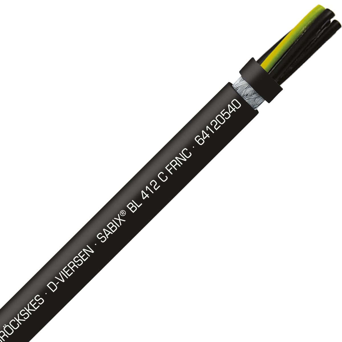 SAB 64120540 SABIX BL 412 C FRNC - 12 AWG/5c, shielded halogen-free flame retardant flexible power cable for shipboard, DNV-GL, CE, RoHS SAB 64120540 SABIX BL 412 C FRNC - 12 AWG/5c, shielded halogen-free flame retardant flexible power cable for shipboard, DNV-GL, CE, RoHS