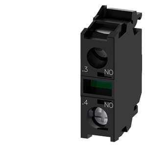 Siemens 3SU1400-1AA10-1BA0 Contact module with 1 contact element, 1 NO, screw terminal, for front plate mounting, Minimum order quantity 5 or a multiple of this Siemens 3SU1400-1AA10-1BA0 Contact module with 1 contact element, 1 NO, screw terminal, for front plate mounting, Minimum order quantity 5 or a multiple of this