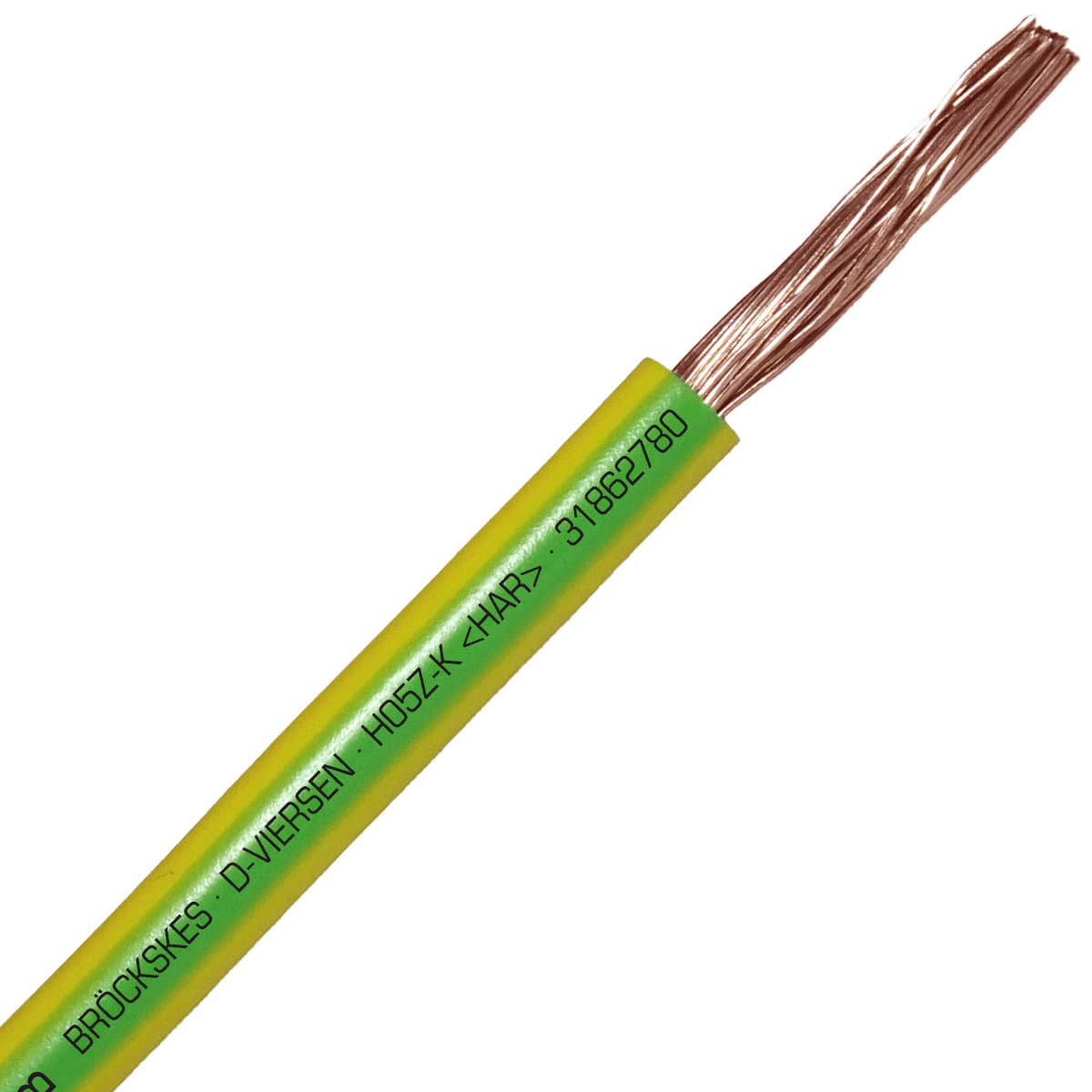 SAB 31862780 H05Z-K (HAR/CE) - 18 AWG hook-up wire, Green/Yellow SAB 31862780 H05Z-K (HAR/CE) - 18 AWG hook-up wire, Green/Yellow