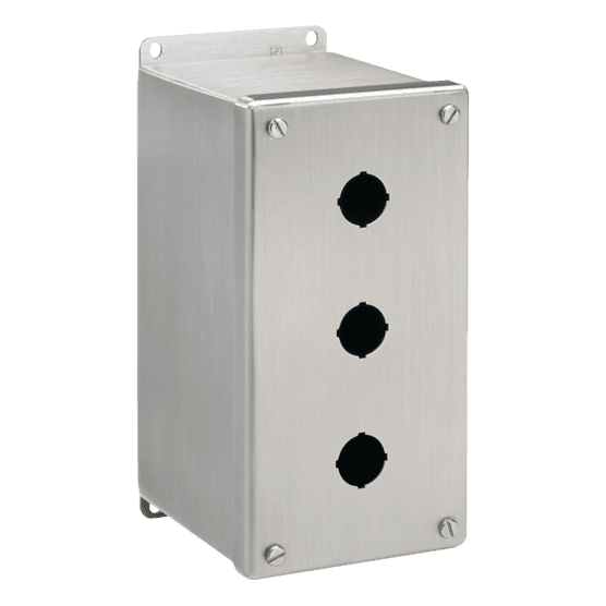 Hoffman E1PBXSS Extra-Deep Pushbutton Screw Cover, 4X, 1PB x 30.5mm, SS 304 Hoffman E1PBXSS Extra-Deep Pushbutton Screw Cover, 4X, 1PB x 30.5mm, SS 304