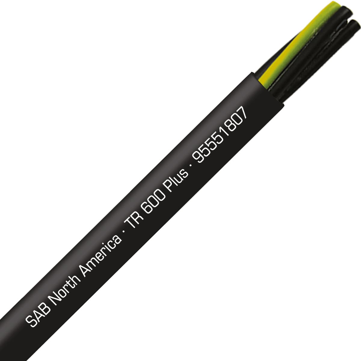 SAB 95551807 TR 600 Plus - 18 AWG/7c, UV and oil resistant flexible exposed run tray cable with reduced O.D., UL, CSA, CE, RoHS SAB 95551807 TR 600 Plus - 18 AWG/7c, UV and oil resistant flexible exposed run tray cable with reduced O.D., UL, CSA, CE, RoHS