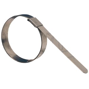 Dixon FS18 Hose Clamp; 4-1/2" ID; Stainless Steel; Center Punch Band; 300 Series Dixon FS18 Hose Clamp; 4-1/2" ID; Stainless Steel; Center Punch Band; 300 Series