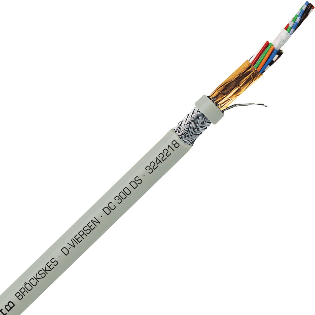 SAB 3242218 DC 300 DS - 22 AWG/18c, multi-conductor double shielded PVC signal and control cable, AWM SAB 3242218 DC 300 DS - 22 AWG/18c, multi-conductor double shielded PVC signal and control cable, AWM