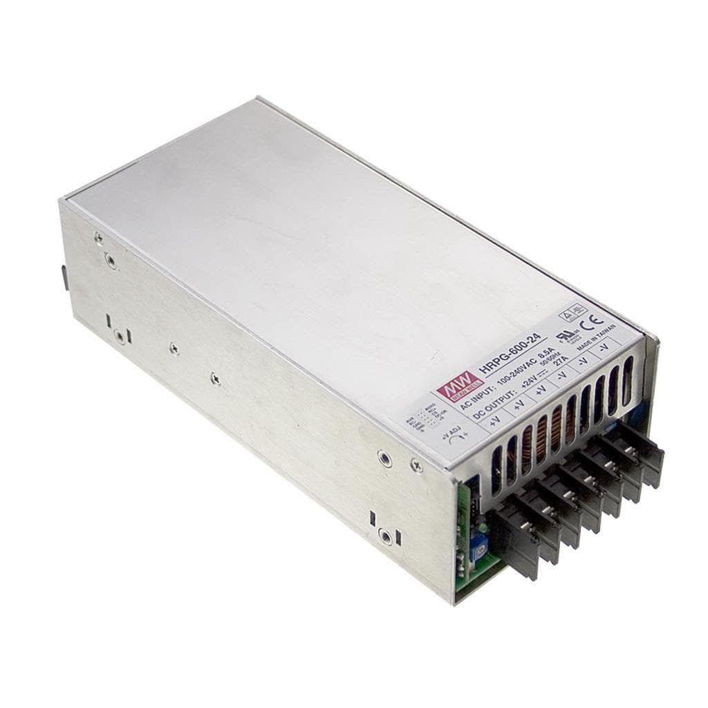 MEAN WELL HRPG-600-15 AC-DC Single output enclosed power supply; Output 15Vdc at 43A; fan cooling; remote on/off + 5Vdc at 0.3A standby MEAN WELL HRPG-600-15 AC-DC Single output enclosed power supply; Output 15Vdc at 43A; fan cooling; remote on/off + 5Vdc at 0.3A standby