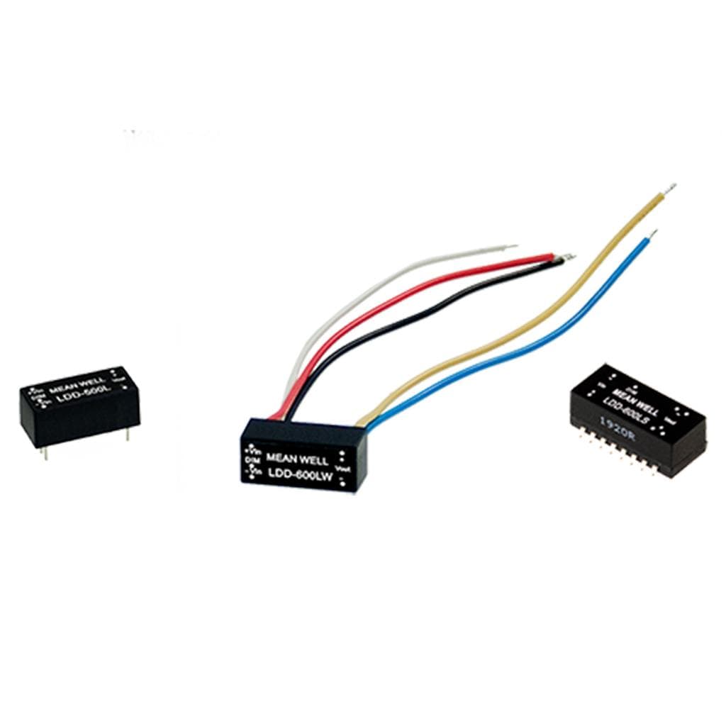 MEAN WELL LDD-600L DC-DC Step down LED driver Constant Current (CC); Input 9-36Vdc; Output 0.6A at 2-32Vdc; PCB through hole; Dimming with PWM and remote ON/OFF MEAN WELL LDD-600L DC-DC Step down LED driver Constant Current (CC); Input 9-36Vdc; Output 0.6A at 2-32Vdc; PCB through hole; Dimming with PWM and remote ON/OFF