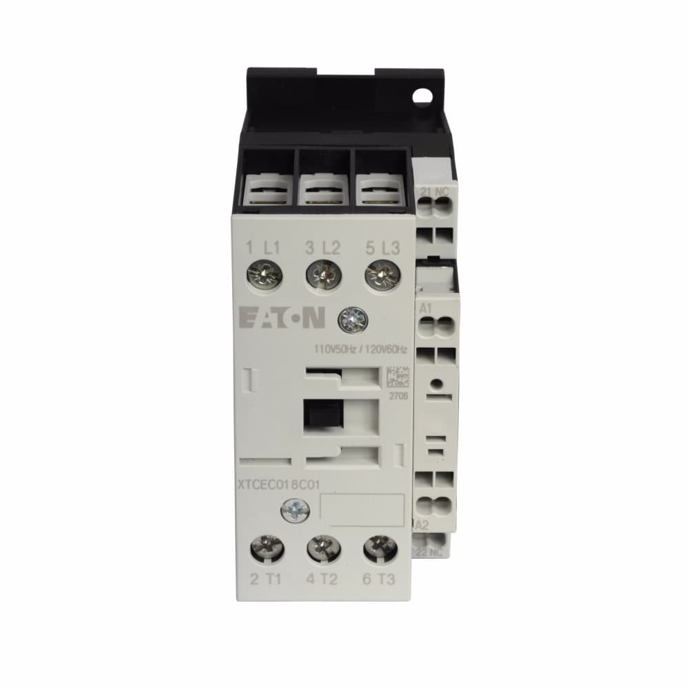 Eaton XTCEC032C01TD XTCEC032C01TD Eaton - Eaton XT IEC contactor, 32A, 24-27 Vdc, 1NC, 32A, Frame C, 45 mm, 3, 5, 5/ 10, 10, 20, 25 hp (1/3PH @115, 200, 230/200, 230, 460, 575 V), Three-pole, Spring cage terminals, Full voltage non-reversing contactor, 400V, 15 kW Eaton XTCEC032C01TD XTCEC032C01TD Eaton - Eaton XT IEC contactor, 32A, 24-27 Vdc, 1NC, 32A, Frame C, 45 mm, 3, 5, 5/ 10, 10, 20, 25 hp (1/3PH @115, 200, 230/200, 230, 460, 575 V), Three-pole, Spring cage terminals, Full voltage non-reversing contactor, 400V, 15 kW