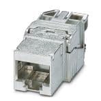 Phoenix Contact 1417274 RJ45 socket insert, type: RJ45, degree of protection: IP20, number of positions: 8, 10 Gbps, CAT6A, material: Zinc die-cast, connection method: IDC connection, connection cross section: AWG 26- 22, cable outlet: straight, Adapter-free design Phoenix Contact 1417274 RJ45 socket insert, type: RJ45, degree of protection: IP20, number of positions: 8, 10 Gbps, CAT6A, material: Zinc die-cast, connection method: IDC connection, connection cross section: AWG 26- 22, cable outlet: straight, Adapter-free design