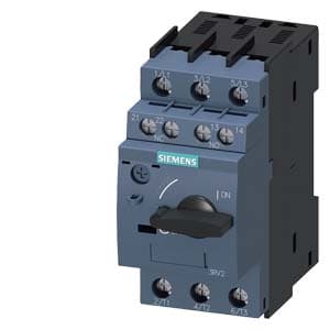 Siemens 3RV2011-1AA15 Circuit breaker size S00 for motor protection, CLASS 10 A-release 1.1...1.6 A N-release 21 A screw terminal Standard switching capacity with transverse auxiliary switches 1 NO+1 NC Siemens 3RV2011-1AA15 Circuit breaker size S00 for motor protection, CLASS 10 A-release 1.1...1.6 A N-release 21 A screw terminal Standard switching capacity with transverse auxiliary switches 1 NO+1 NC